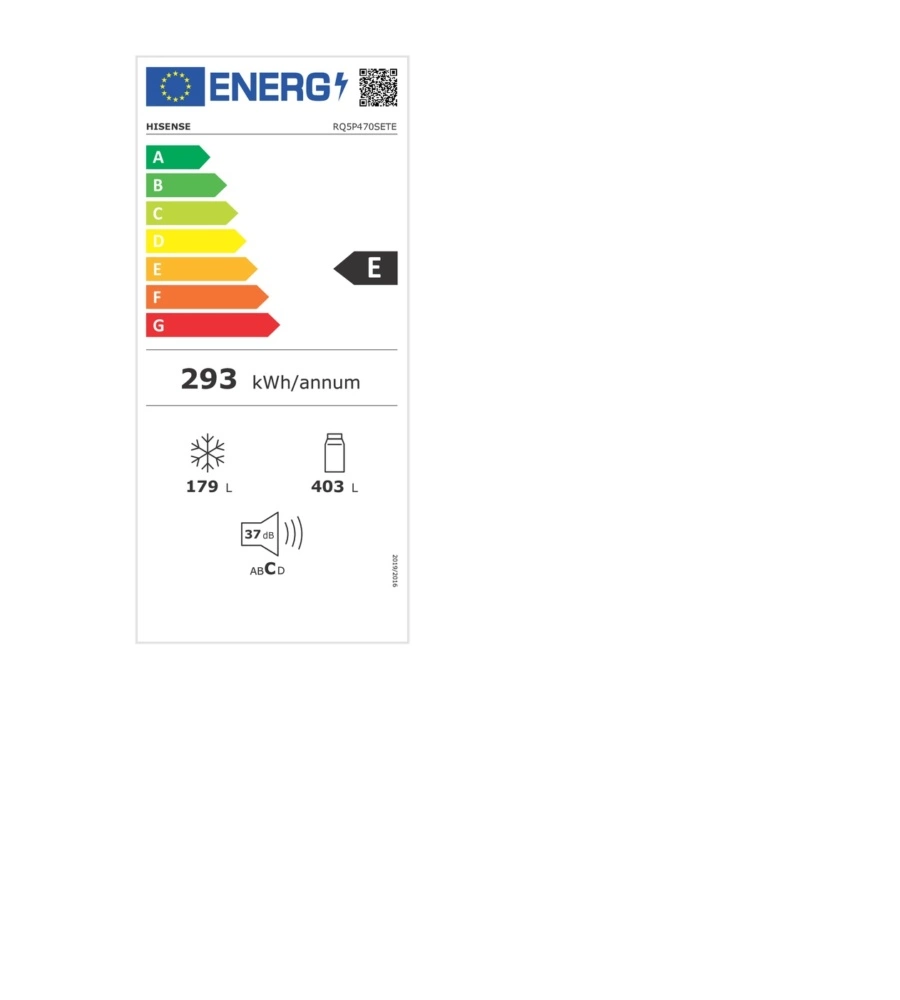 Frigorifero Quattro porte Hisense "RQ5P470SETE" bianco 79,4x69,8x178,5 cm classe energetica E