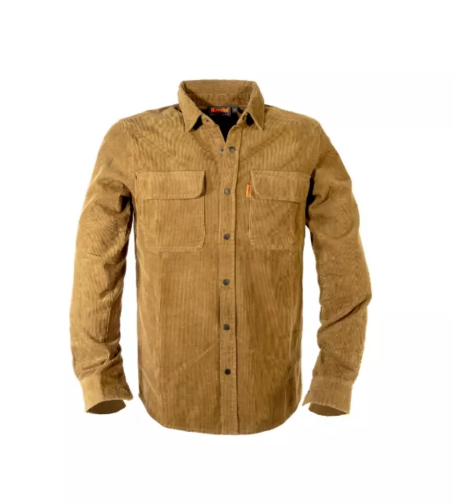 Camicia urban Kapriol velluto marrone bruno tg M