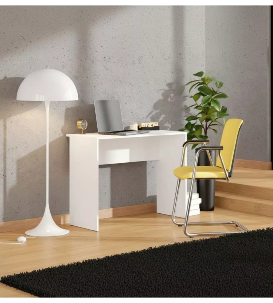 Scrittoio "Basic" bianco opaco 98x45x74 cm
