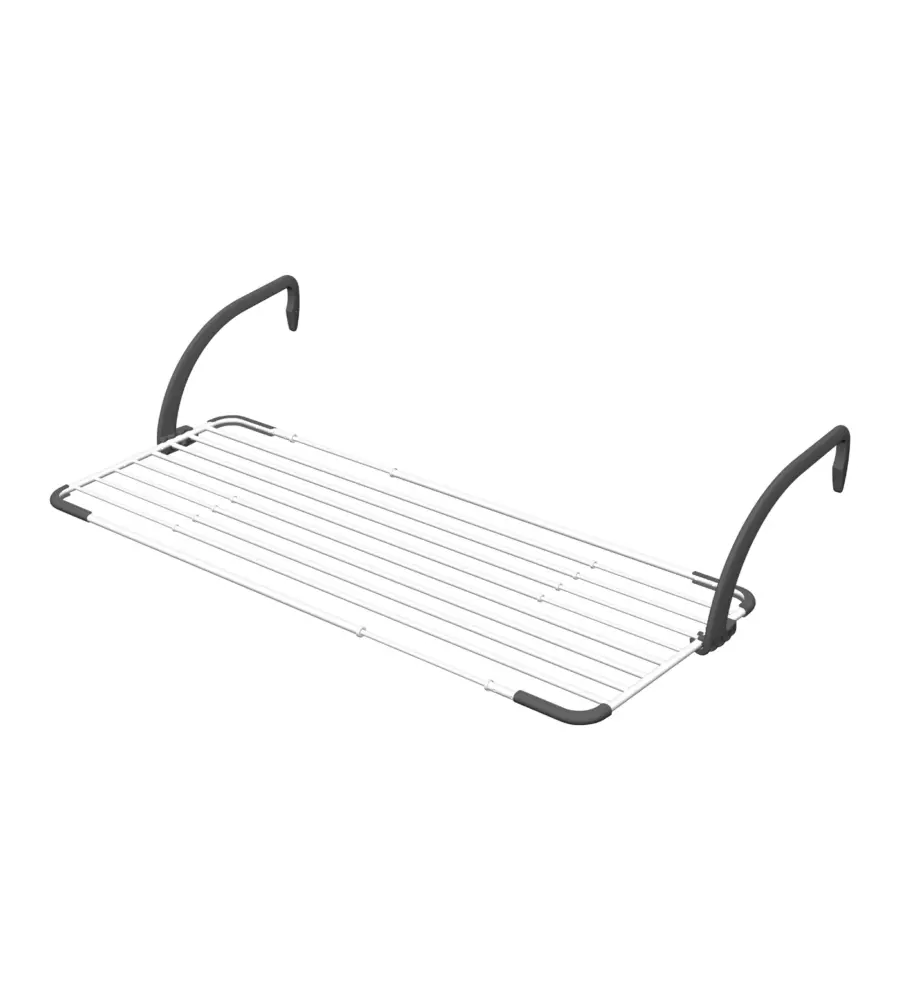 2 pezzi stendibiancheria da balcone estensibile Vileda "Brezza Extend" nero 20 mt