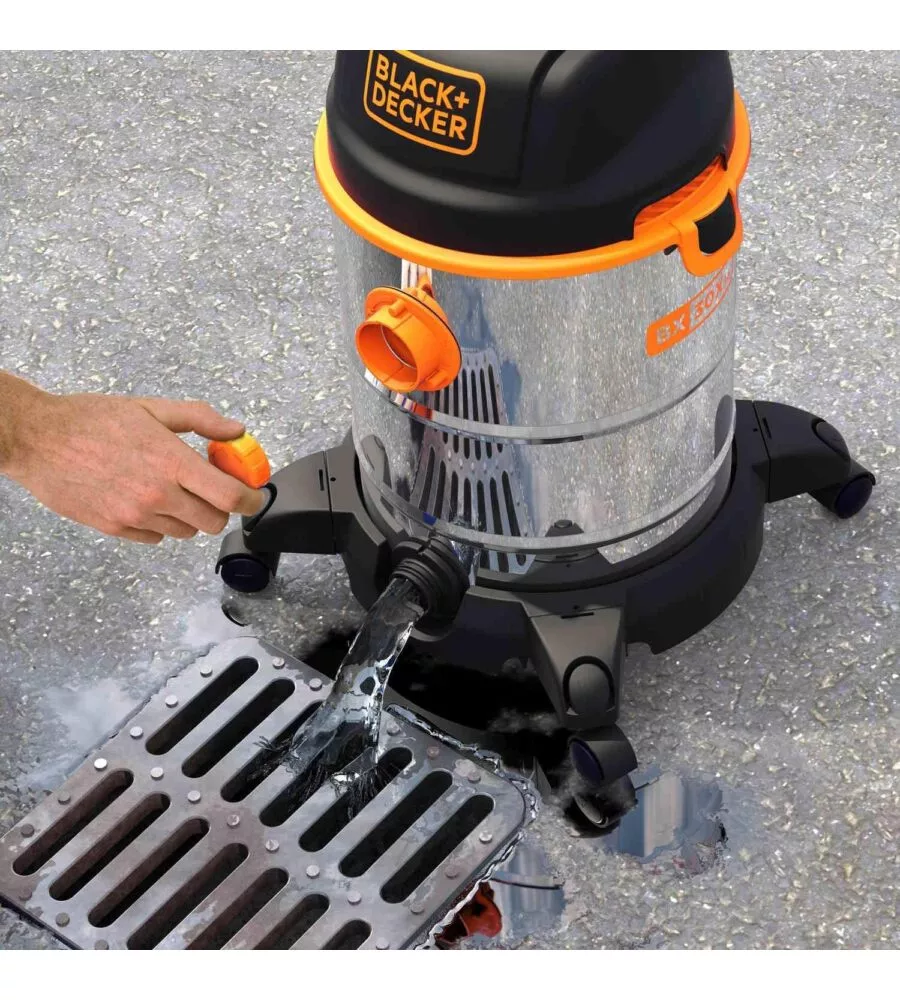 Aspiratore solidi liquidi elettrico Black&Decker "BXVC30XDE" 1600w 30lt 37l/s
