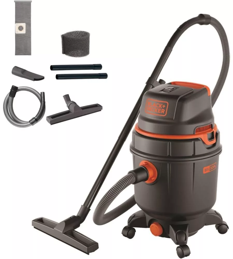 Aspiratore solidi liquidi elettrico Black&Decker "BXVC30XPE" 1600w 30lt 37l/s