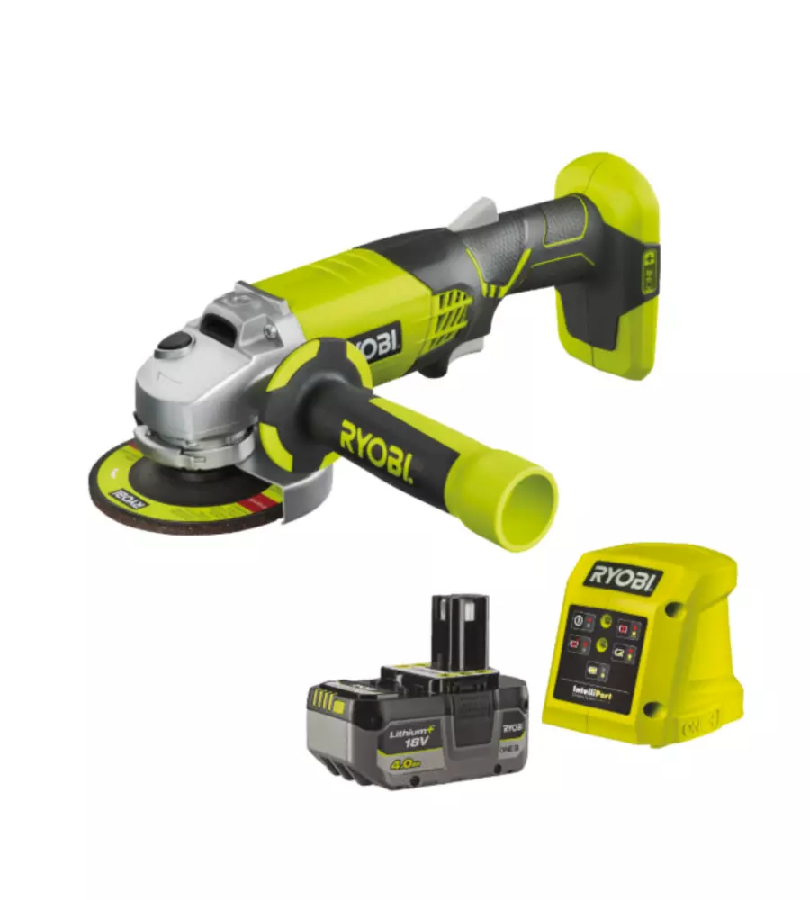 Smerigliatrice Ryobi angolare "R18AG-1X40GP" 18V 1x4,0 AH