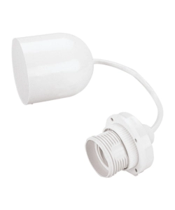 POLY POOL - PUNTO LUCE DA SOFFITTO CON 80 CM DI CAVO E PORTALAMPADA E27 BIANCO