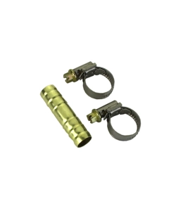 GIUNZIONE PER TUBI + 2 FASCETTE - 19 MM = 3/4”