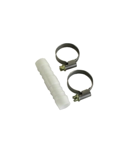 GIUNZIONE PER TUBI + 2 FASCETTE - 6 MM = 1/4”