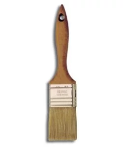 "BRAVO"  PENNELLO PIATTO -  NOCE - SETOLA 40