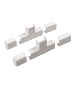 POLY POOL - KIT ACCESSORI N° 2 PER CANALE 20 X 10 MM, GIUNTI LINEARI, A T E TAPPI BIANCO