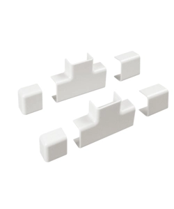 POLY POOL - KIT ACCESSORI N° 2 PER CANALE 30 X 15 MM, GIUNTI LINEARI, A T E TAPPI BIANCO