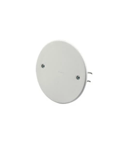 POLY POOL - 2 COPERCHI PER SCATOLE TONDE DA INCASSO Ø 80 MM BIANCHI