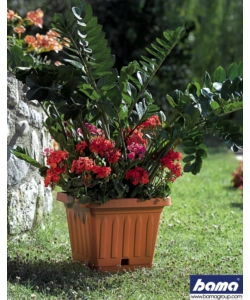 VASO TERRA QUADRATO CM. 30 TERRACOTTA