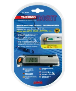 TERMOMETRO THERMO-DIGITALE INTERNO/ESTERNO   Dimensione: 115x27x15 mm  86309