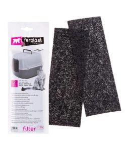 FILTRI CARBONE ATTIVO LETTIERA GATTO FERPLAST "L135" 20X7X0,2 CM