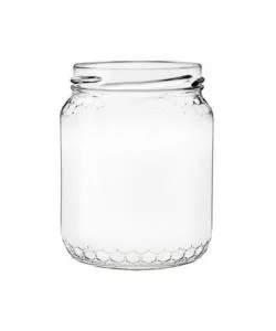 BARATTOLO IN VETRO PER MIELE 500 GR
