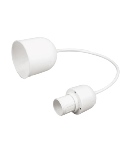 POLY POOL - PUNTO LUCE DA SOFFITTO CON 80 CM DI CAVO E PORTALAMPADA E14 BIANCO