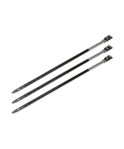POLY POOL - 20 FASCETTE 9 X 265 MM ALTA RESISTENZA ALLO SGANCIO, Ø SERRAGGIO 30 - 60 MM NERE