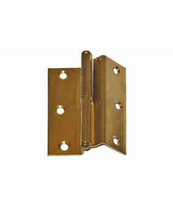 CERNIERE CURVE CON COLLO ALTO - 40 X 35 MM. DX - NICHELATO - 2 PZ.