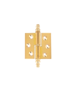 CERNIERE PER MOBILI OTTONE LUCIDO CON TESTINA - 50 X 40 MM. SX - 2 PZ.