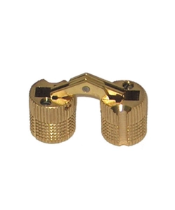 CERNIERE A SCOMPARSA - Ø 12 X 13,5 MM. - OTTONE - 2 PZ.