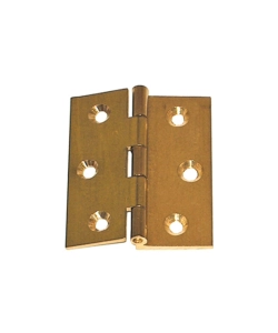 CERNIERE FRESATE A MEZZO COLLO OTTONE - 35 X 35 MM. - 2 PZ.