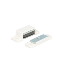 CHIUSURE MAGNETICHE PIASTRA OSCILLANTE - FORZA 4 KG. - BIANCO - 2 PZ.