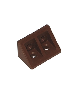 GIUNZIONI AD ANGOLO IN PLASTICA - 20X20 - H. 30 MM. - MARRONE - 8 PZ.