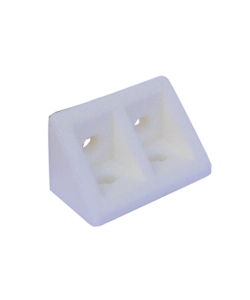 GIUNZIONI AD ANGOLO IN PLASTICA - 20X20 - H. 30 MM. - BIANCO - 8 PZ.