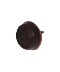 SOTTOSEDIA IN PLASTICA MORBIDA CON CHIODO - Ø 17 MM. - NERO - 16 PZ.
