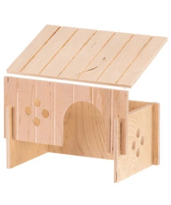 CASETTA PER PORCELLINI D'INDIA IN LEGNO FERPLAST "SIN 4654" 26X17,3X13 CM