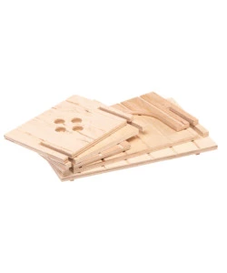 CASETTA PER PORCELLINI D'INDIA IN LEGNO FERPLAST "SIN 4654" 26X17,3X13 CM