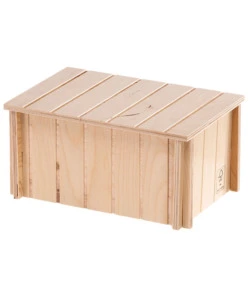 CASETTA PER PORCELLINI D'INDIA IN LEGNO FERPLAST "SIN 4654" 26X17,3X13 CM