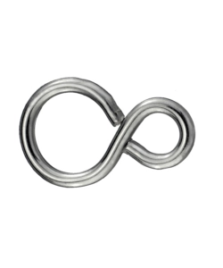 GANCI A "S" NICHELATI 27 MM. - 6 PZ.