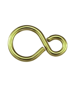 GANCI A "S" OTTONATI 27 MM. - 6 PZ.