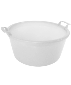 BACINELLA IN POLIETILENE DA  40 CM - COLORE  BIANCA.