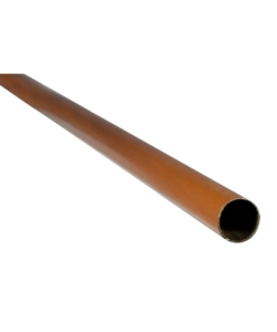 TUBO PER ARMADI TONDO RIVESTITO - 90 CM. - MARRONE