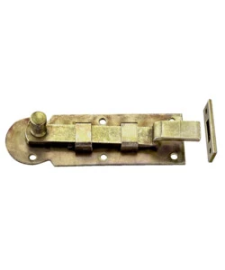 CATENACCIO PIEGATO 80 X 25 MM. - ZINCATO GIALLO