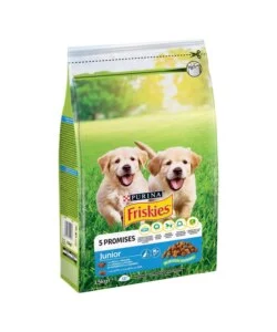 CROCCHETTE PER CANI PURINA FRISKIES "JUNIOR" CUCCIOLI DI TUTTE LE TAGLIE CON POLLO E VERDURE 1,5 KG