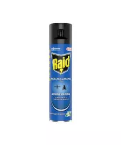 INSETTICIDA SPRAY RAID "PLUS" PER MOSCHE E ZANZARE 400 ML