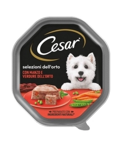 ALIMENTO UMIDO PER CANI CESAR "SELEZIONI DELL'ORTO" CON MANZO E VERDURE DELL'ORTO 150 GR