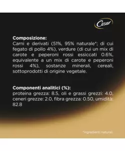 CESAR - UMIDO PER CANI POLLO E CAROTINE 150 GR