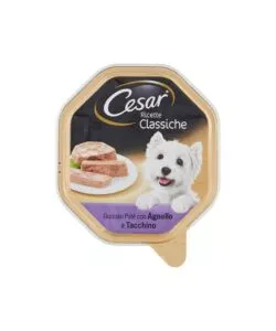 ALIMENTO UMIDO PER CANI CESAR "RICETTE CLASSICHE" CON AGNELLO E TACCHINO 150 GR