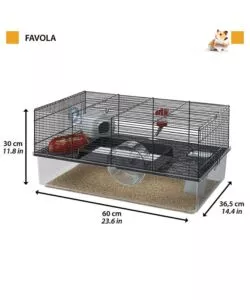 GABBIA PER PICCOLI RODITORI "FAVOLA"  60 x 36.5 x H 30 CM- FERPLAST
