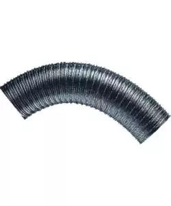 TUBO FLESSIBILE PER STUFA A LEGNA IN ALLUMINIO LUCIDO, 8X300 CM