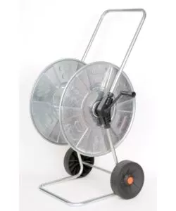 CARRELLO AVVOLGITUBO MANUALE IN ACCIAIO 110 MT