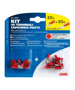 KIT 40 CAPICORDA PIATTI ROSSI  45051