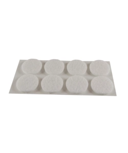FELTRINI ADESIVI TONDI - Ø 26 MM. - BIANCO - 8 PZ.