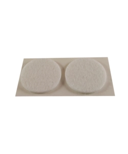 FELTRINI ADESIVI TONDI - Ø 40 MM. - BIANCO - 2 PZ.