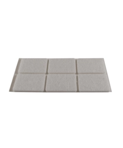 FELTRINI ADESIVI RETTANGOLARI - 25X35 MM. - BIANCO - 6 PZ.