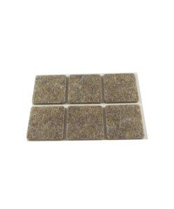 FELTRINI ADESIVI QUADRATI - 30X30 MM. - MARRONE - 6 PZ.