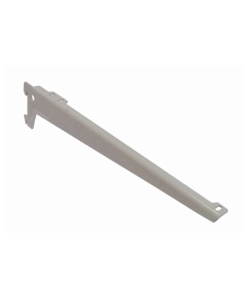 REGGIMENSOLE A 2 GANCI ANGOLATE - 33 CM. - ALLUMINIO BIANCO